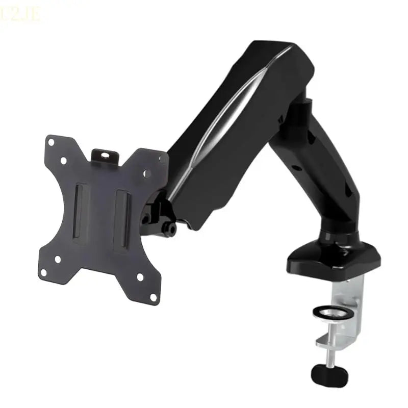 U2JE Single Stand Mount Heavy-Duty Fully Adjustable Desk Clamp Arms for Computer Screens Fits Most 13-27'' Monitors