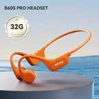 Sanag B60S Bone Conduction Earphone IPX8 Swimming Bluetooth Headphones Wireless Headset 32GB/64GB MP3 with Microphone Earbuds