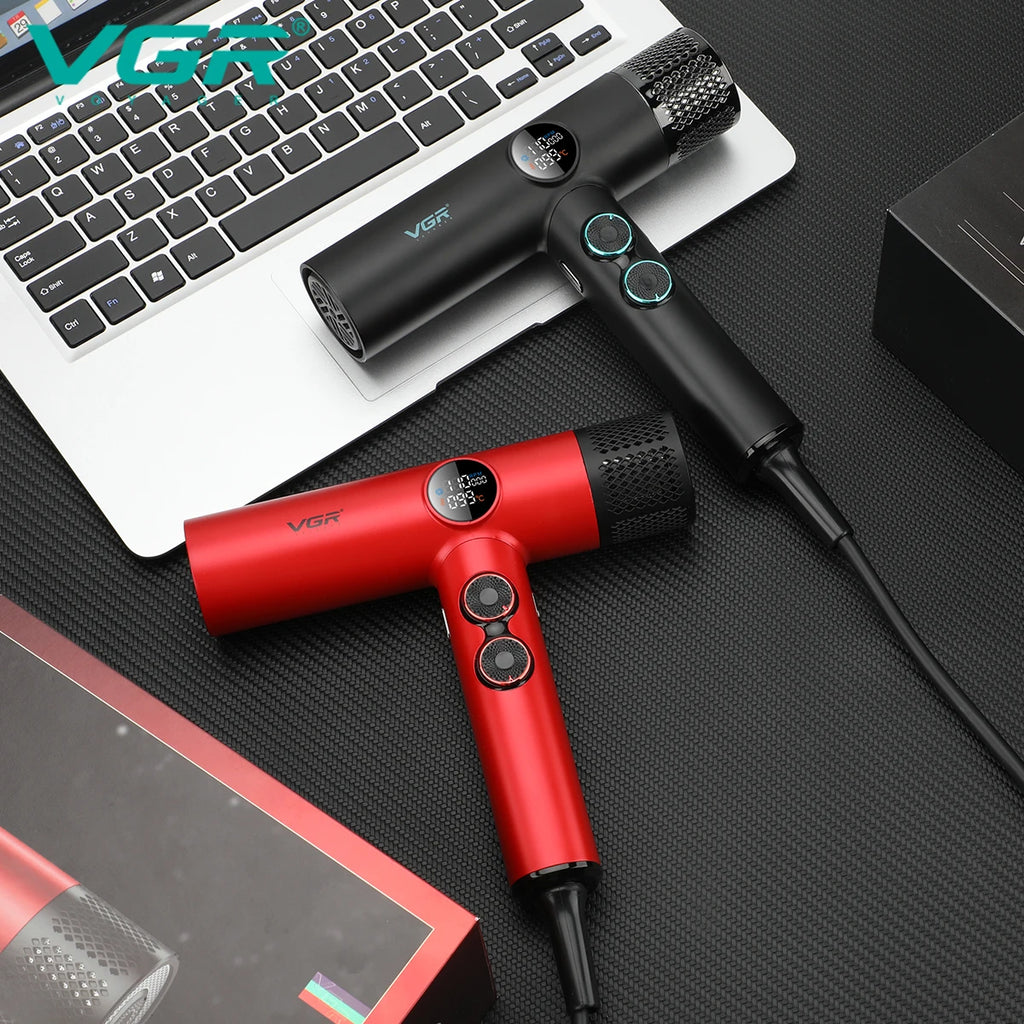 VGR Hair Dryer Professional Hair Dryer BLDC Motor Hair Styling Blow Dryer Machine 110000 RPM Negative Ion Salon Air Blower V-401