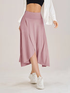 Summer Women Golf Tennis Dance Fitness Long Skirts Quick Drying Solid Female Lining High Waist Long Skirts Shorts