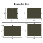 Camping Tarp Waterproof Tent Tourist Awning Shade Garden Canopy Beach Sunshade Outdoor Ultralight Sun Shelter Hiking Backpacking