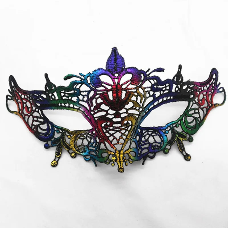New Women Hollow Lace Face Mask Masquerade Sexy Cosplay Prom Party Props Costume Mask Nightclub Halloween Black Eye Mask