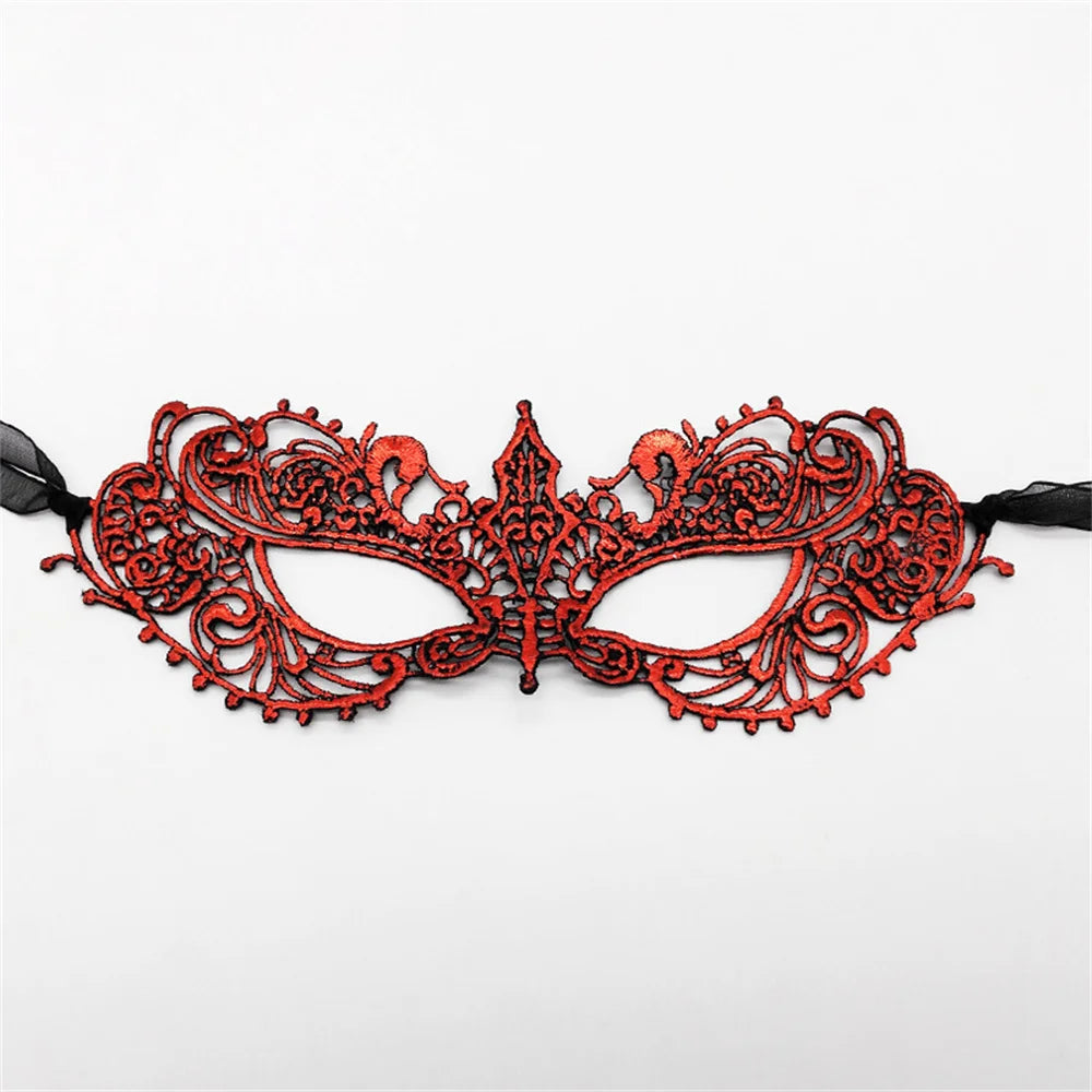 New Women Hollow Lace Face Mask Masquerade Sexy Cosplay Prom Party Props Costume Mask Nightclub Halloween Black Eye Mask