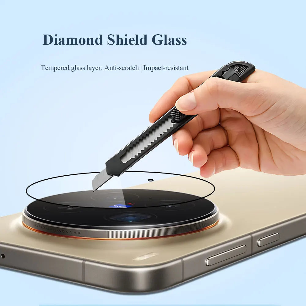 Lereach for VIVO X300 Ultra X300S Self-Locating Frame Tempered Glass Camera Lens Protector Anti-Scratch Film