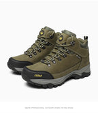 RAN Cow Leather Hiking Boots Men For men Outdoor Sport Walking Sneakers trekking Snow Shoes women Climbing Mountain Hunting boot