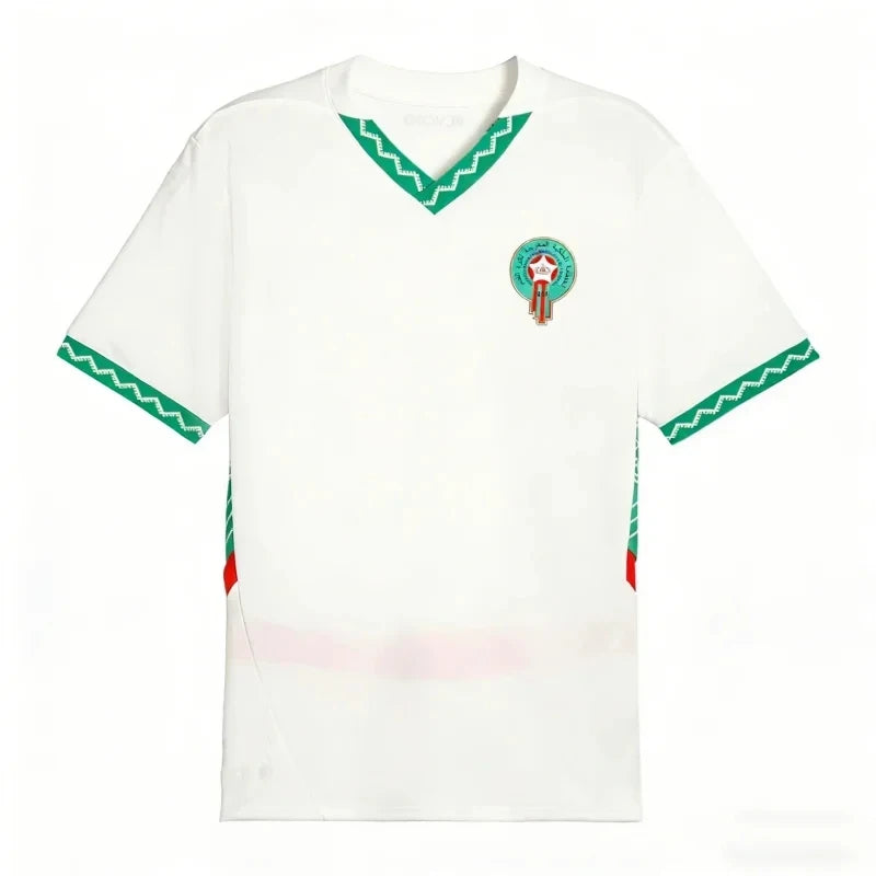 Moroccan Flag 2026 Home Fan Football Jersey 3D Printed Short Sleeve Sports Shirt Children's Sports Quick Drying Training T-shirt