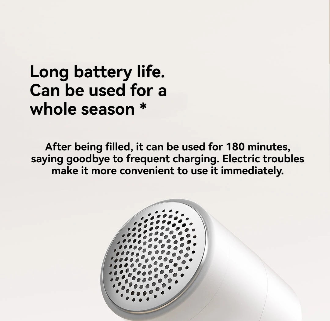 Xiaomi Mijia Lint Remover 2 Portable Electric Clothes Fuzz Pellet Trimmer Rechargeable Clothes Sweater Shaver 180-Minute Working