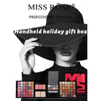 3D Matte Pearlescent Eye Shadow Plate Makeup Multi-Function Powder Blusher Makeup Set For Valentine's Day
