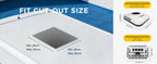 RV Rooftop Parking Air Conditioner 12V/24V DC Electric Cooling Low Noise & 4m³ High Efficiency For Vans, Campers, Motorhomes