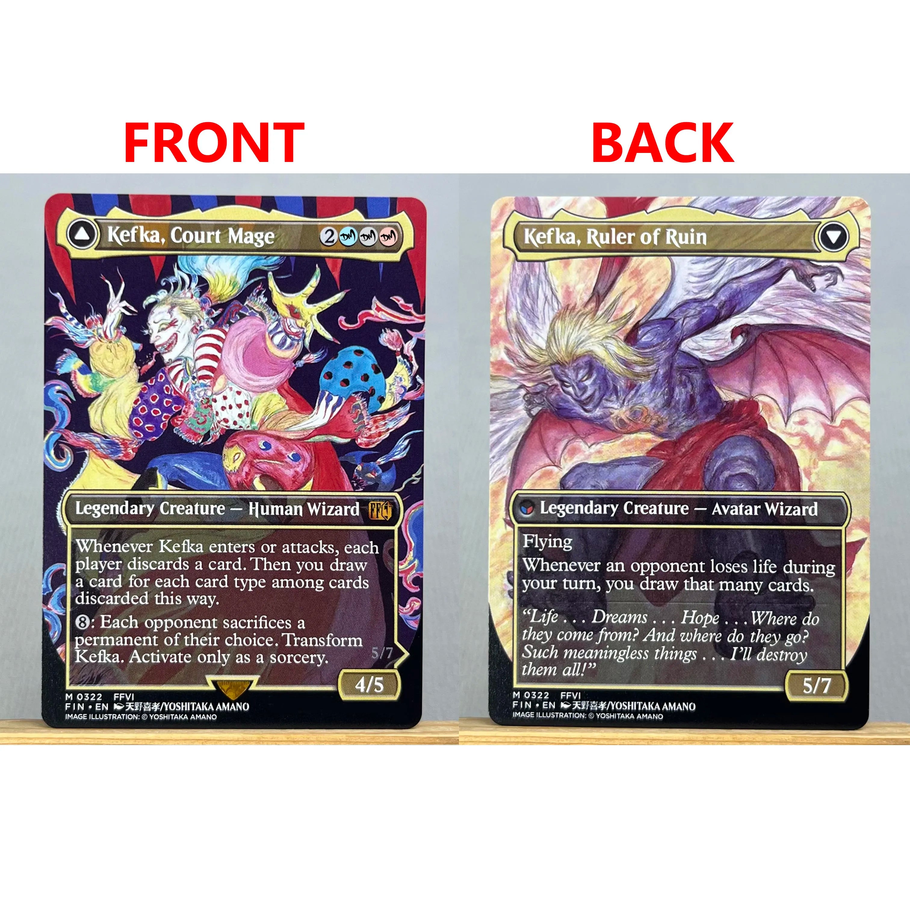 FIN PSS5 FCA HOLO14-001 Tcg proxy magical cards Sephiroth, Fabled SOLDIER Vivi Ornitier Cloud, Midgar Mercenary gathering