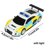 Analog Slot Car Racing R8 Police 1 43 Set Electric Coche Gift Kids For Scalextric Compact Go Ninco Scx Cars Toy