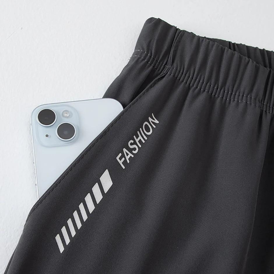 1/3 piece set summer women's letter printed pocket casual pants, comfortable plus size youth student sports running harem pants
