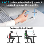 Oatsbasf Computer Monitor Stand Laptop TV Holder Monitor Shelf 360° Rotation Computer Desk Height Adjustment 50LB Load Bearing
