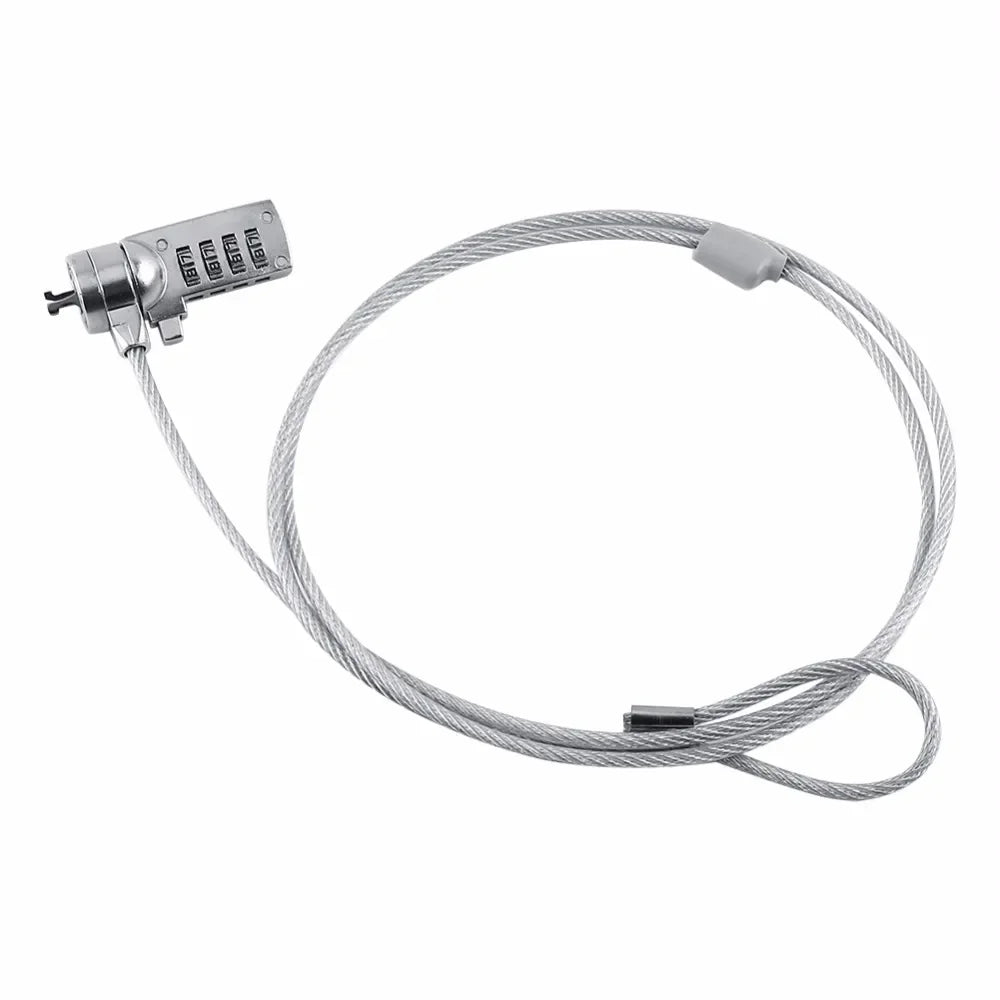 Laptop and PC anti-theft devices, combined security lock, cable chain, 4-digit password