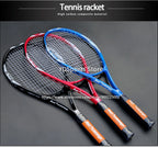 High Quality Carbon Aluminium Alloy Strung Tennis Racket For Adult Tenis Rackets 4-1/4 Inch Strings Bag Raquet Padel Men Women