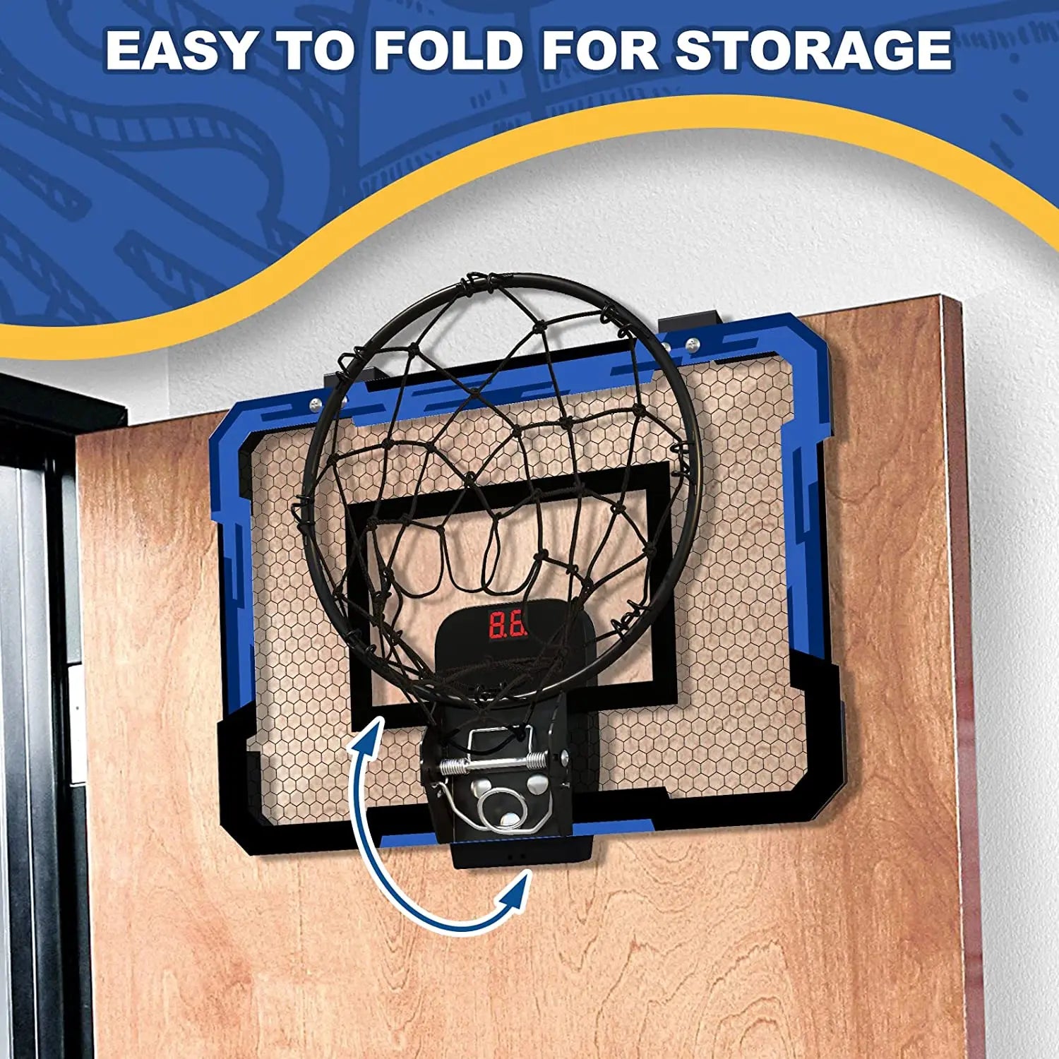 Ring Basketball Hoop Wall-mounted Indoor Training Home Kids Basketball Toy Mini Basketball Hoop Set For Kids Outdoor Games