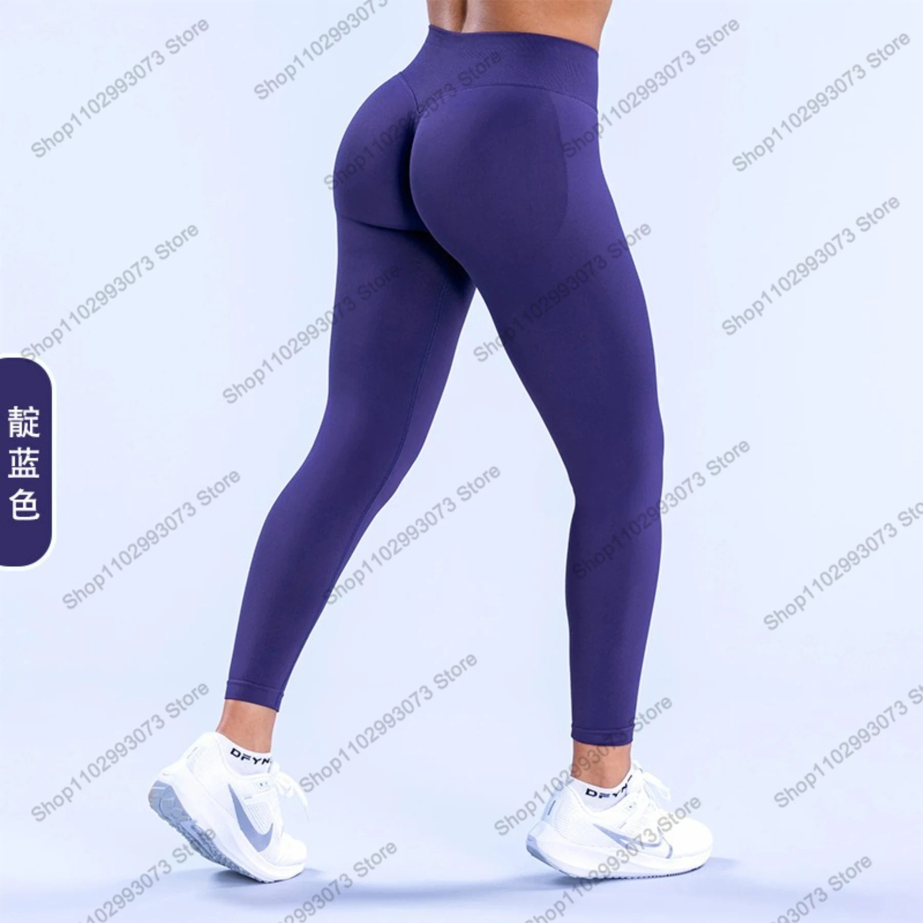 Women's High Waist Seamless Yoga Leggings Tummy Control Butt Lifting Workout Pants Soft Athletic Leggings for Gym Fitnes Running