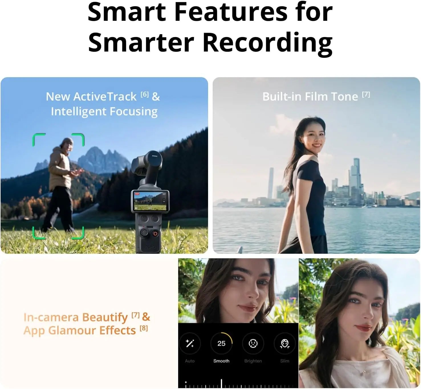 DJI Osmo Pocket 4 Pocket Gimbal Vlog Camera 1″ CMOS & 4K/240fps  3-Axis Stabilization 2× Lossless Zoom 107GB Built-in Storage 2" Rotatable Screen Video Camera for Photography New Original