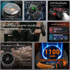 2026 New T-Rex 3 Ultra 1100mAh Smart Watch 5ATM Waterproof Outdoor Sports GPS Track Heart Rate Compass Bluetooth Call Smartwatch