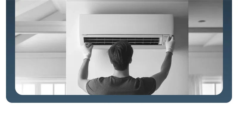 Kitchen Air Conditioner New Wall-mounted Cooling Fan Strong Wind Charging Fan Home Remote Control