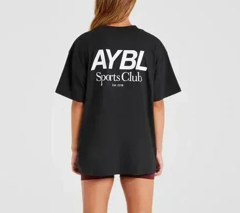 High Quality Women Men Fashion Letter Printing Sports Fitness Short Sleeved T-Shirt Crew Neck T Shirt Tops Unisex Tee Clothing