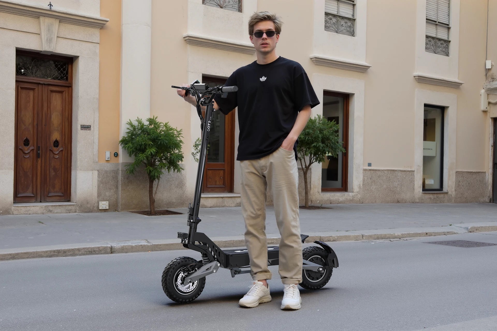 T10 Portable E-Scooter 900W Peak Power 48V 13.5/18 Ah Battery Electric Scooter for Adults 11inch Off-road Tire Scooters Electric