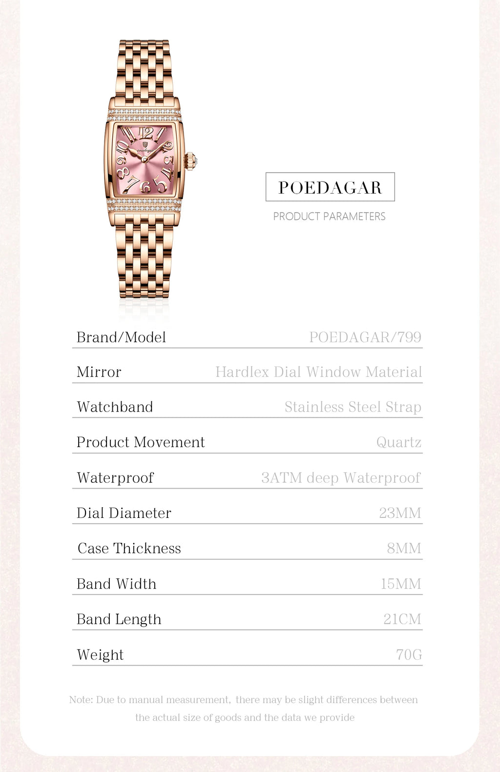 POEDAGAR Elegant Watch For Woman Stainless Steel Quartz Waterproof Ladies Watch High Quality Casual Women's Watches Female Reloj