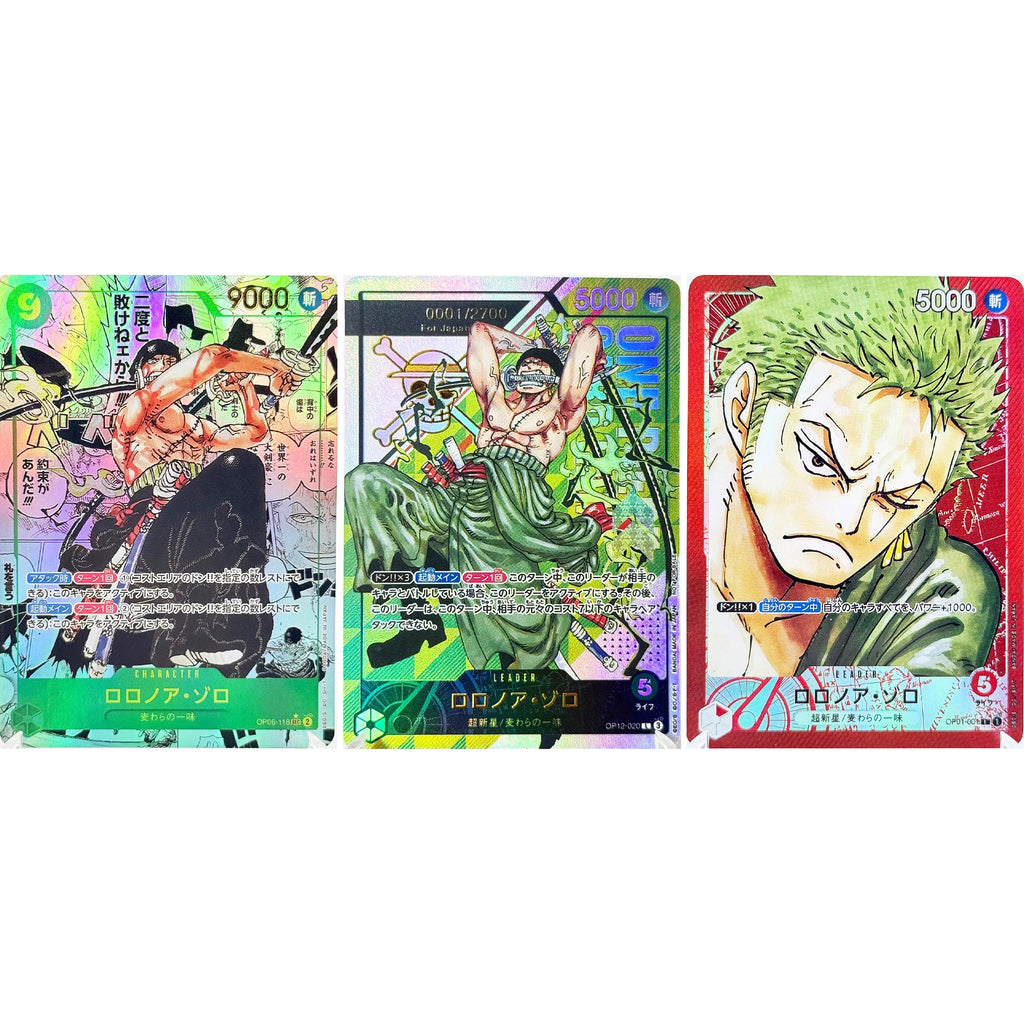 One Piece Roronoa Zoro Series Set Championship Treasure Cup Promo Anime Collectibles DIY Replica Cards Texture Card