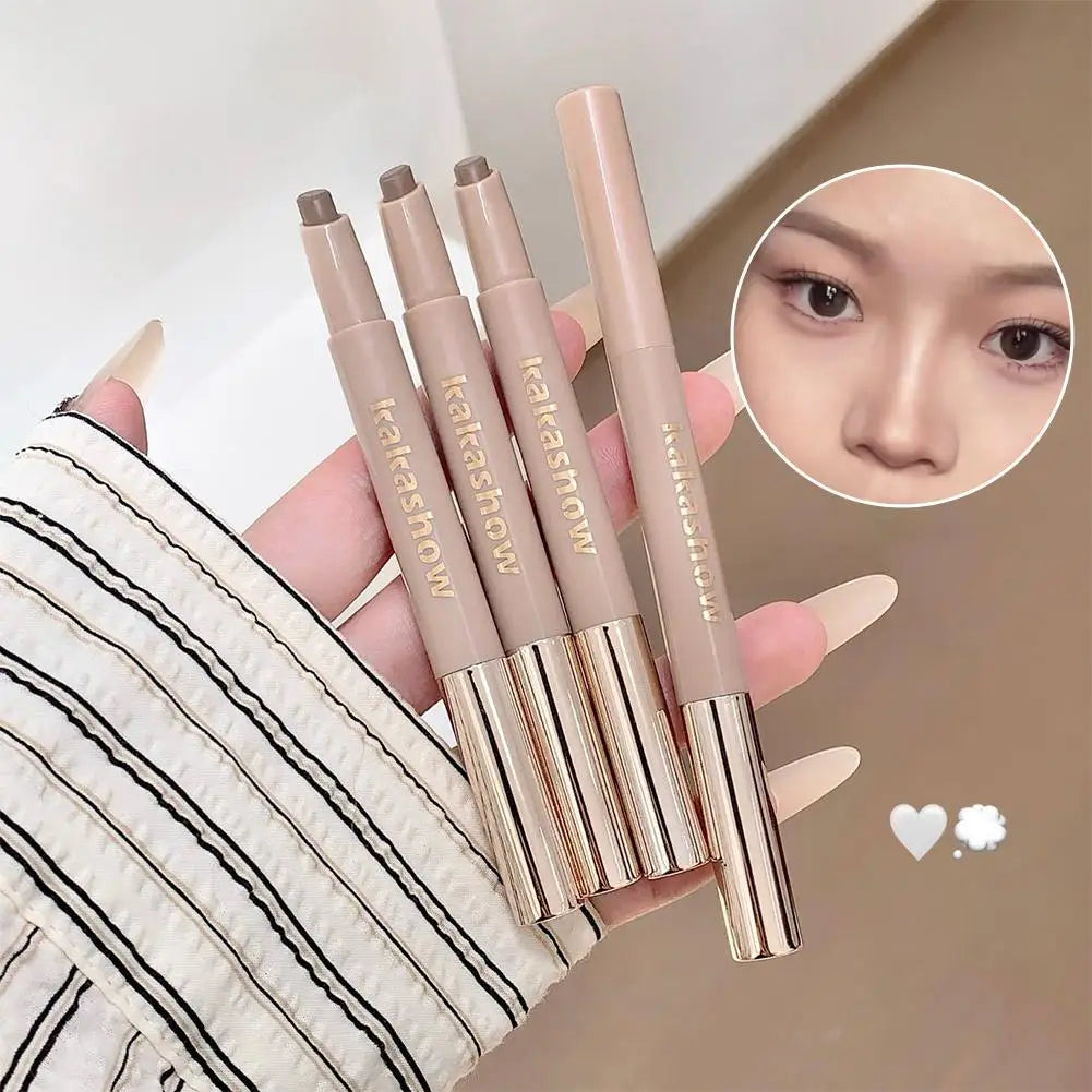 2026 New Nose Shadow Contour Pen With Sumdge Brush Naturally 3D And Brightening Contouring Stick Cream-Textured Nose Shadow Pen