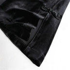Black Velvet Vest Jacket For Women Sleeveless Blazer Fashion 2026 Spring And AutumnSuit Tank Top  Retro Waistcoat Z2338