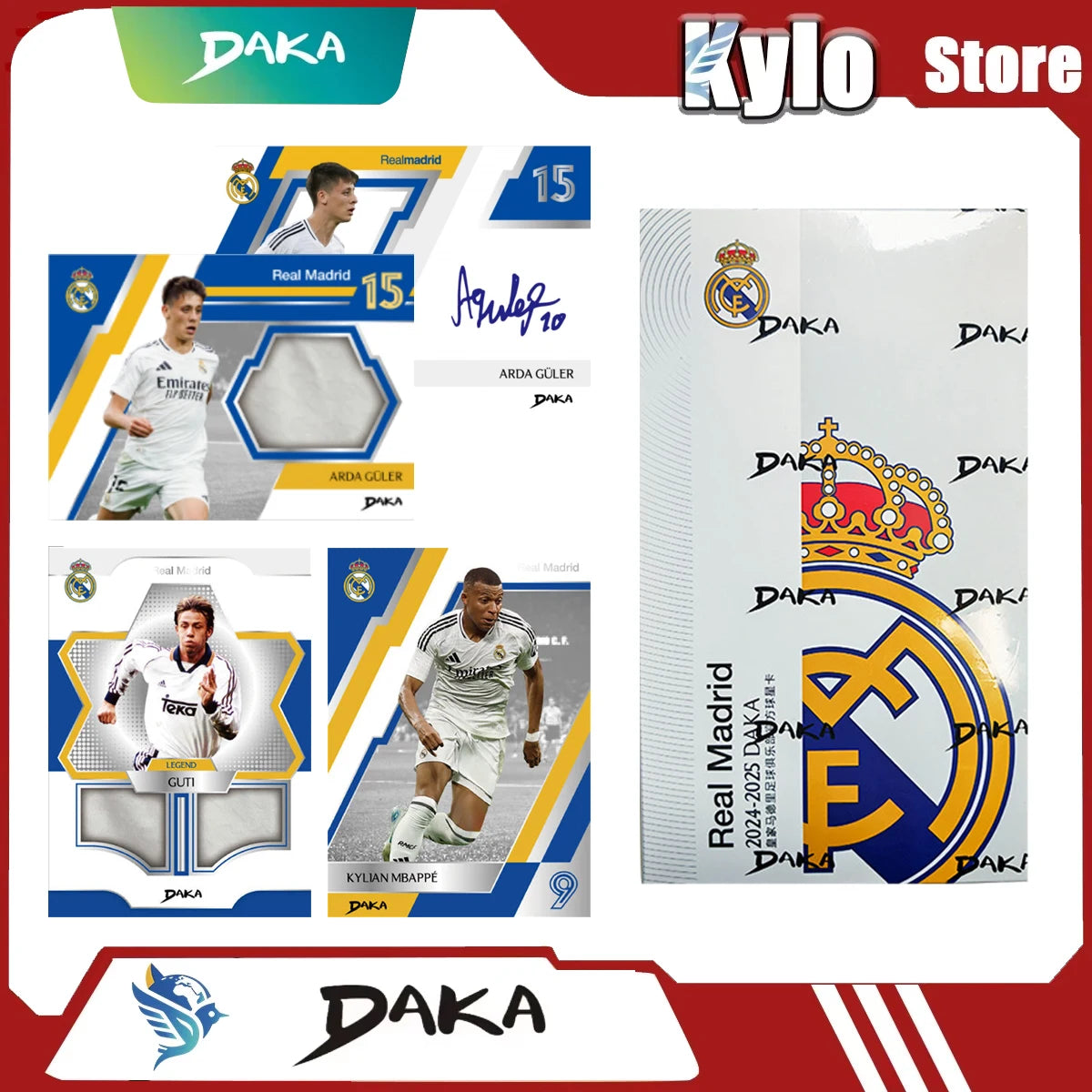 Genuine Original 2025 DAKA Real Madrid Star Cards Collection Box Limited Edition Numbered Signature Must-have for Fan Collecting