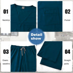 Nursing Scrubs Set  Anti-Wrinkle Medical Surgical Gown Wholesale Hospital Scrub Top Doctor Nurse Special Scrub Uniform Men Women