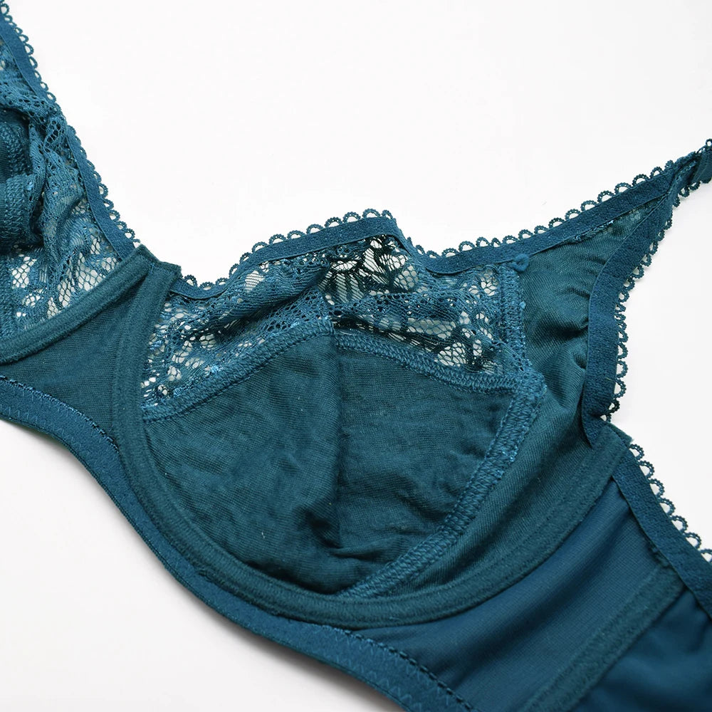 Plus Size Bras For Women Lace Modern Ladies Elegance Brassiere Underwear Sexy Lingerie Tops C D DD E F Cup