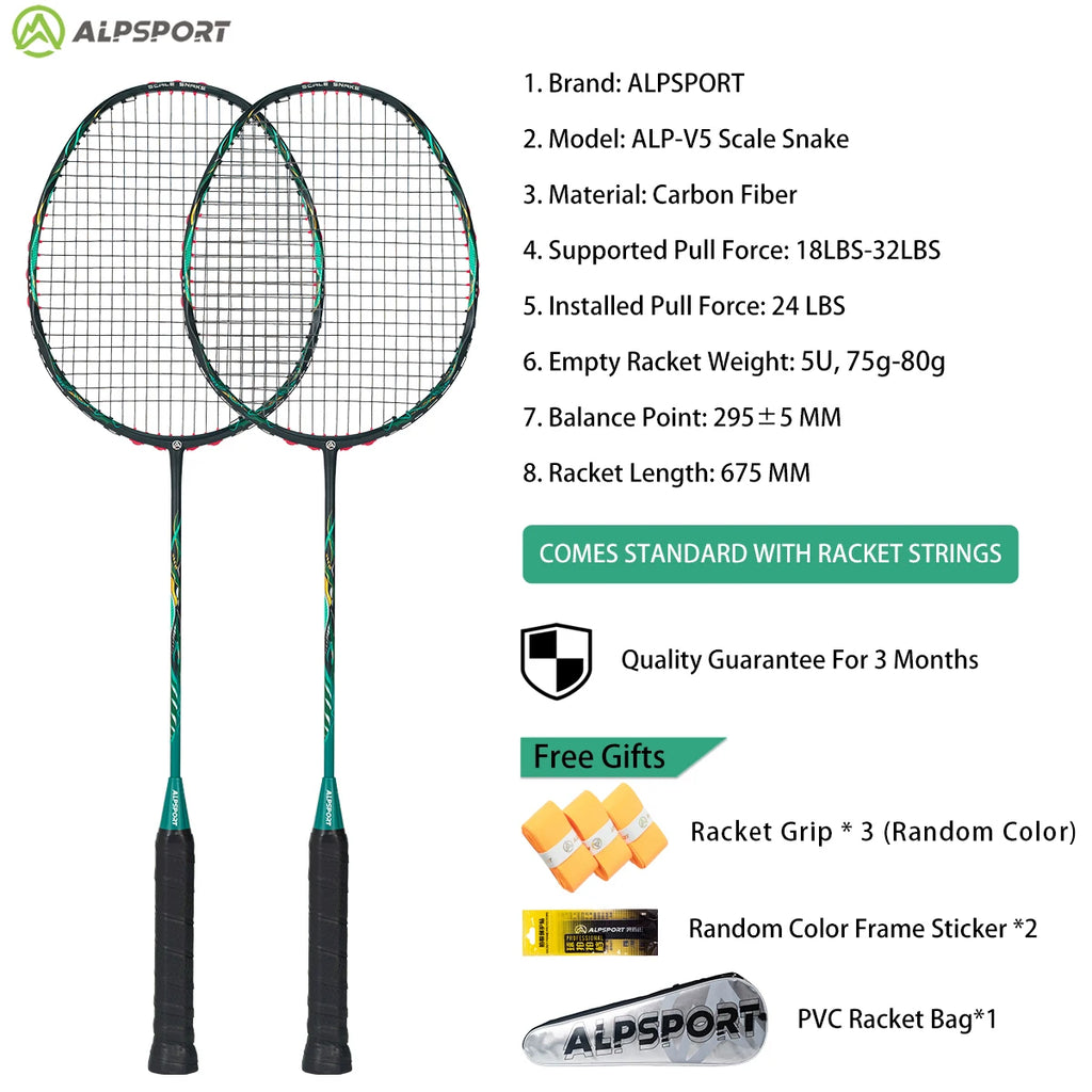 ALP ZJ2.0 Pro 4U 85g 100% Carbon Fiber + Titanium Alloy Badminton Racket Ultra-light Sports Equipment Racket Badminton Training