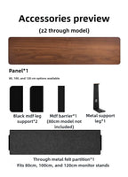 Z1 Monitor Height Increasing Rack Office Luxury Desk Setup E-sports Room Monitor Bracket Wooden Screen Stand with Compartments