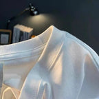 High-Quality White Arch-Print ShortSleeve T-Shirt Casual Round Neck Tee Summer Graphic Pattern Loose Fit Style For Men And Women