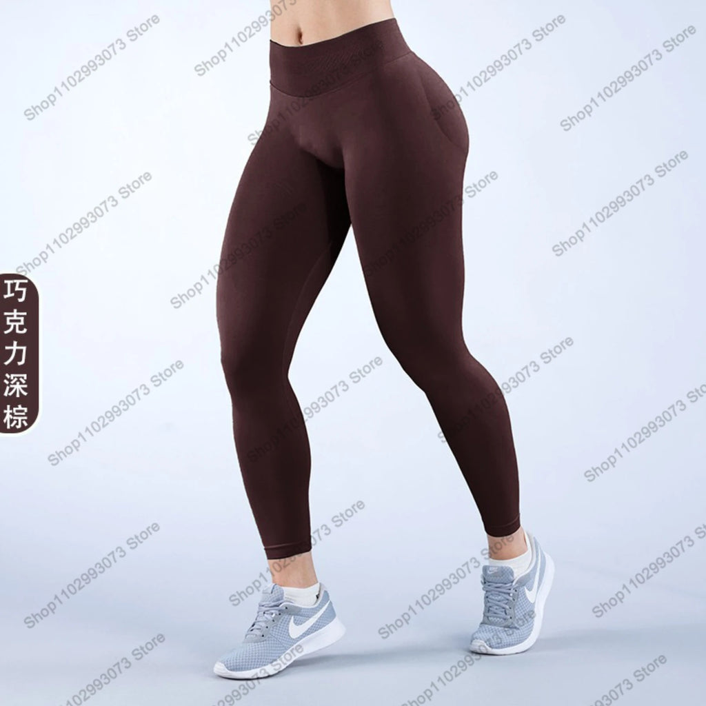 Women's High Waist Seamless Yoga Leggings Tummy Control Butt Lifting Workout Pants Soft Athletic Leggings for Gym Fitnes Running