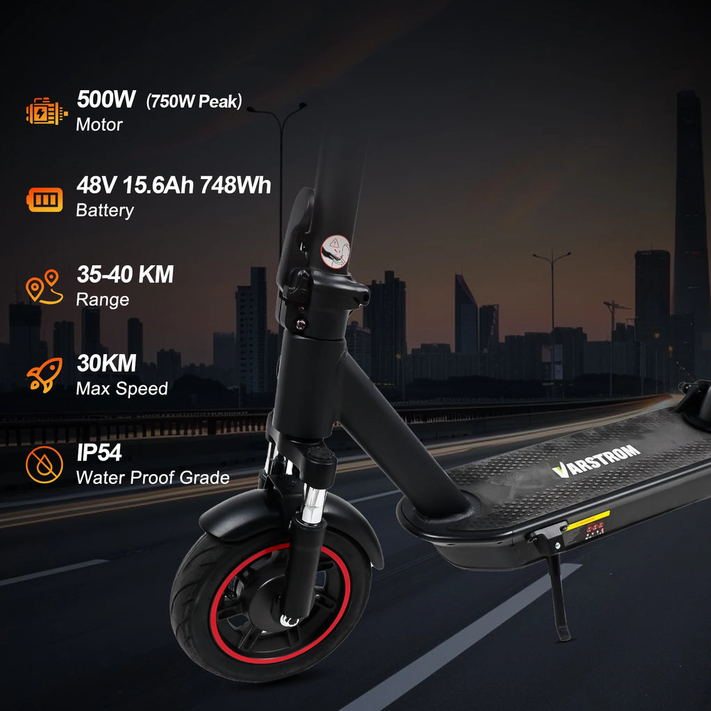 Electric Scooter For Adults Max Speed 35Km/h Electric Scooter 500W (Peak 750W ) Adult Scooter Electric Kick Scooter
