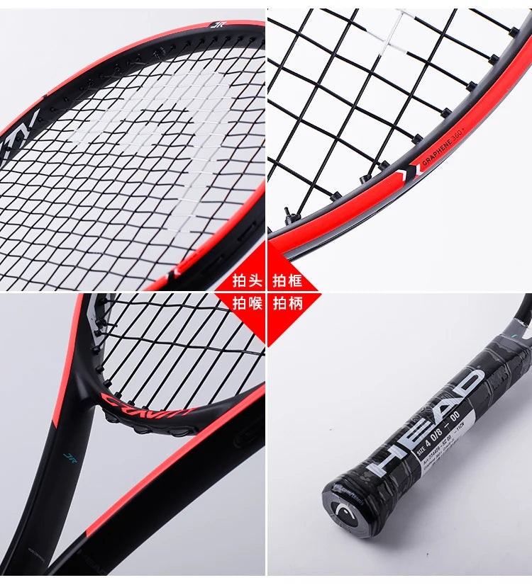 HEAD 2026 New Carbon Tennis Racket for Men Women Tenis Raquete Blue