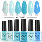 LILYCUTE Nail Gel Polish Set Pink Green Spring DIY Nail Art Design Long Lasting Soak Off UV Gel Manicure Painting Gel Vernis Kit