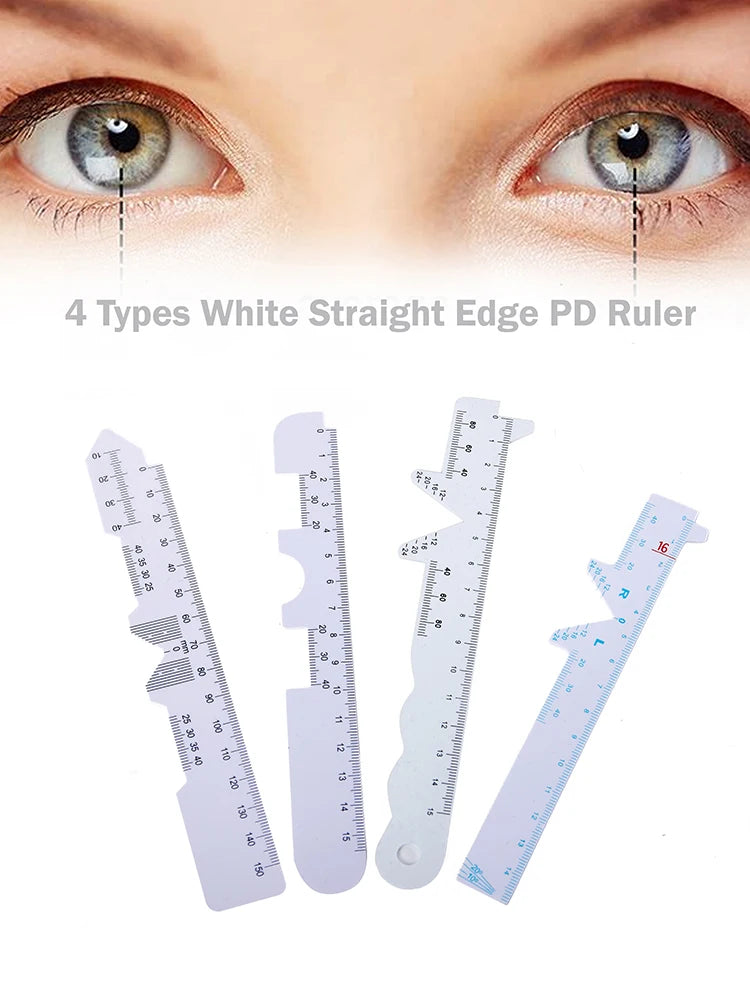 1/4pcs PD Ruler Measure Optical Vernier PD Ruler Pupil Distance Meter Eye Ophthalmic Tool Eye Occluder For Vision Test Eye Care