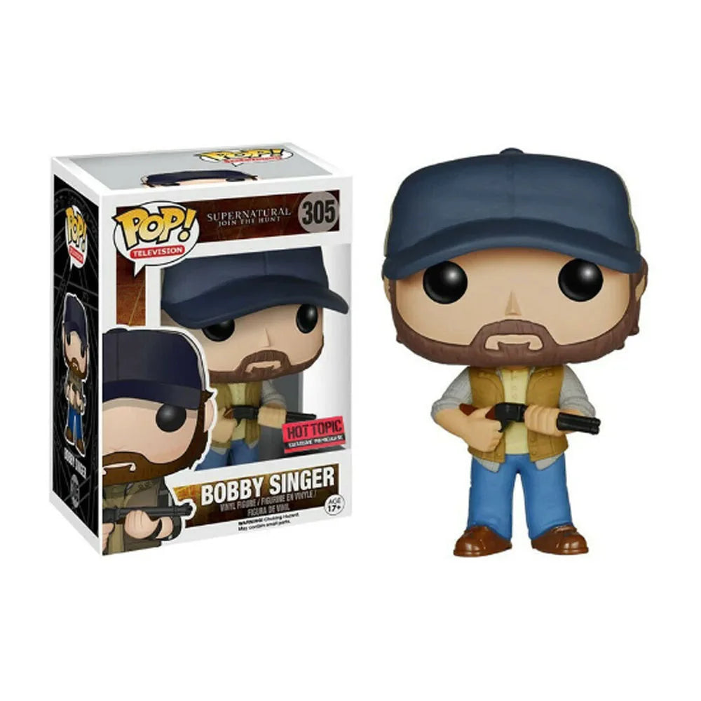 Funko Pop Supernatural Sam #93 Dean #94 Castiel #95 Charlie Crowley Bobby Singer Action Figure Toys POP-SPN Vinyl Doll Kids Gift