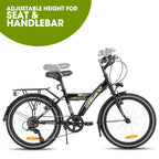 Hiland 20/24 Inch Children's Mountain Bike for Children Boys Girls from 6-10 Years with Shimano 6 Speed Gears