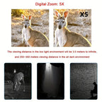 1080P Binocular Infrared Night-Visions Device 5X Binocular Day Night 850nm IR LED Photo Video Taking Digital Zoom for Hunt,Boat