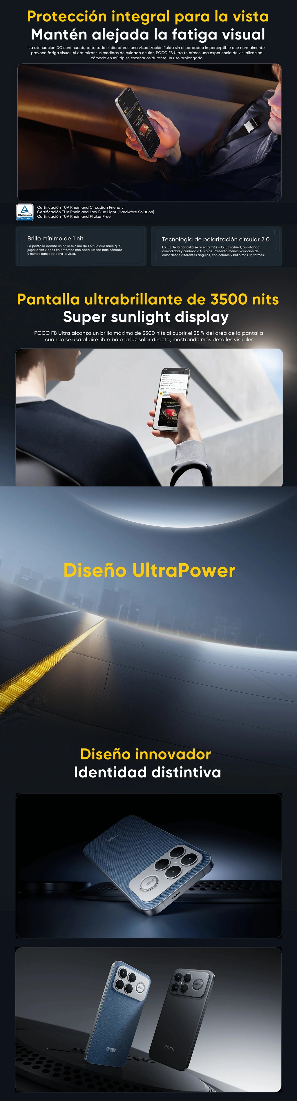 Global Version POCO F8 Ultra 5G Smartphone Snapdragon® 8 Elite Gen 5 6.9" Eye-care AMOLED Display 100W HyperCharge 6500mAh NFC I