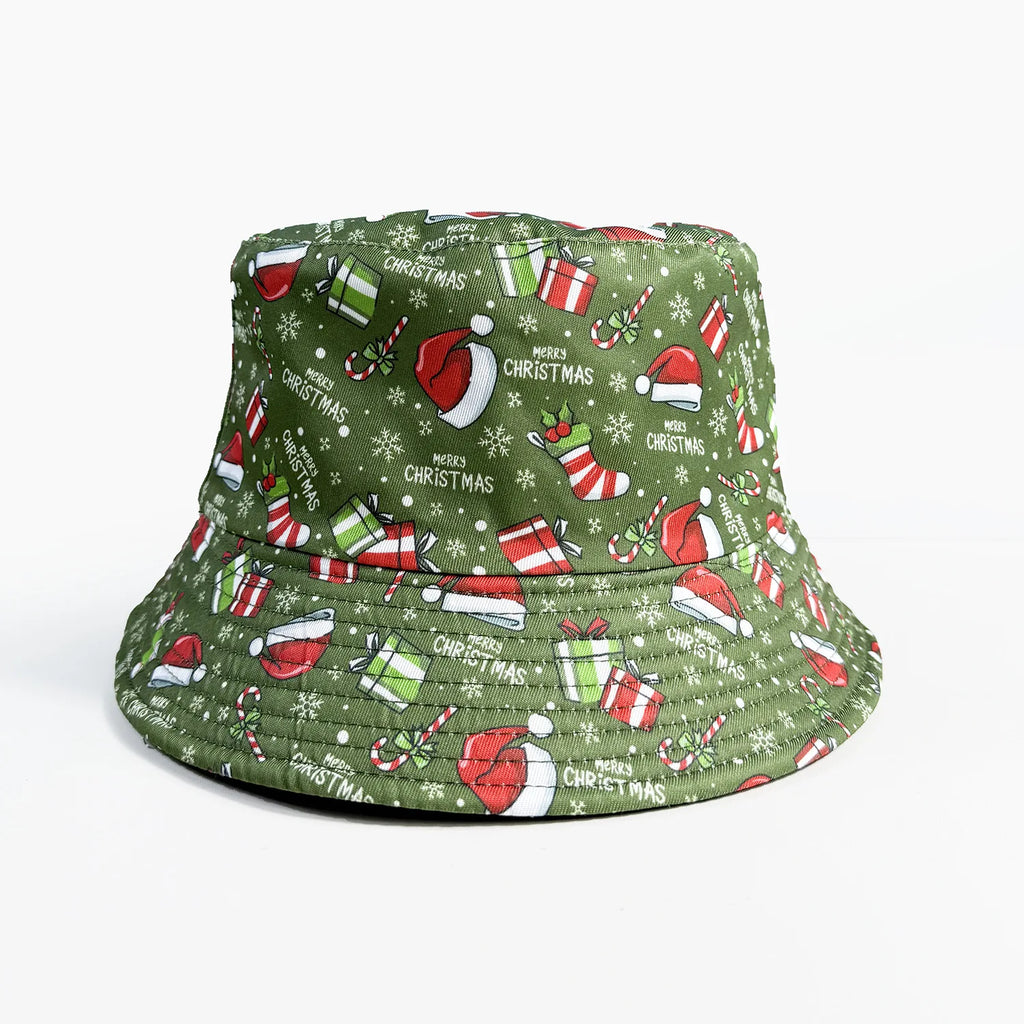 Classic Popular Funny Novelty Christmas Santa Claus gift fisherman hat Outdoor Leisure Sunscreen Sun Hat Men Women bucket hats