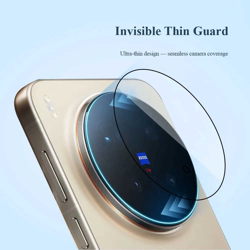 Lereach for VIVO X300 Ultra X300S Self-Locating Frame Tempered Glass Camera Lens Protector Anti-Scratch Film