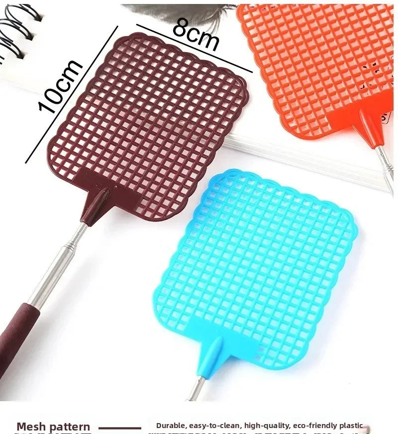 Expandable Fly Swatter Mosquito Killer Stainless Steel Swatting Device Household Indoor Outdoor Pest Control Tool