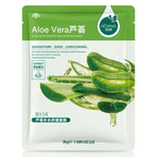 20pcs Natural Plant Facial Mask Moisturizing Oil Control Anti-Aging Fruit Aloe Korean Sheet Face Mask Beauty Skin Care Prodcuts
