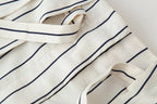 HH Women Spring New Fashion Vintage Versatile Beige Striped Puffy Sleeve Shirt+High Waisted Loose Pleated Casual Long Pants Set